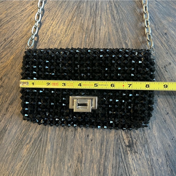 Elegant Black Zara Studded Clutch - Picture 10 of 16